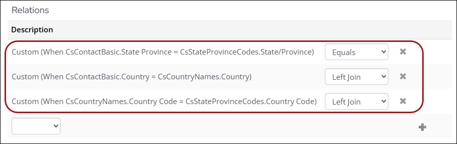 Adding relations to the query